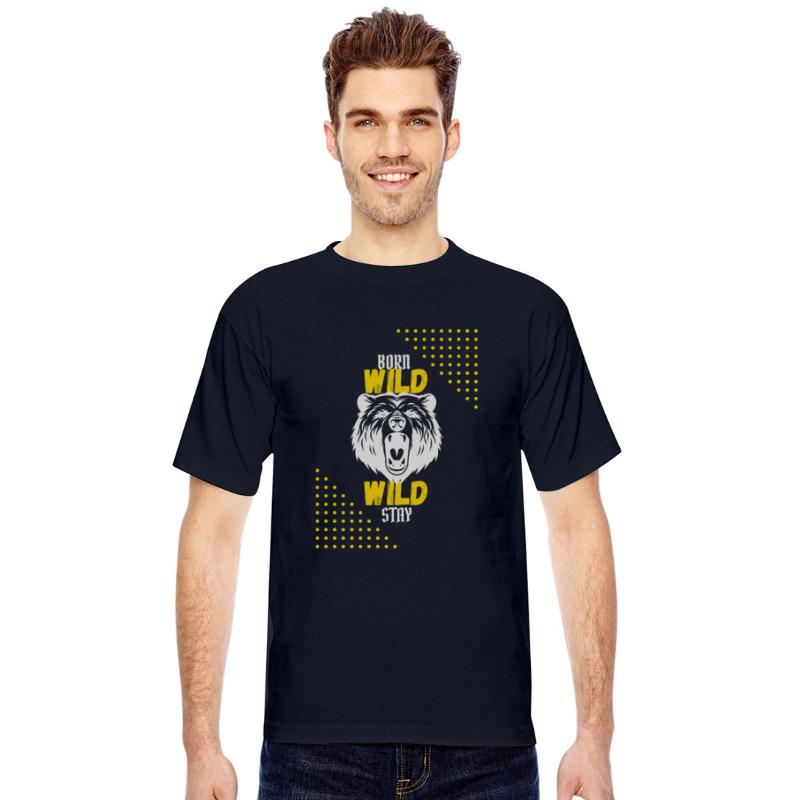 Born Wild Stay Wild Bear Shirt