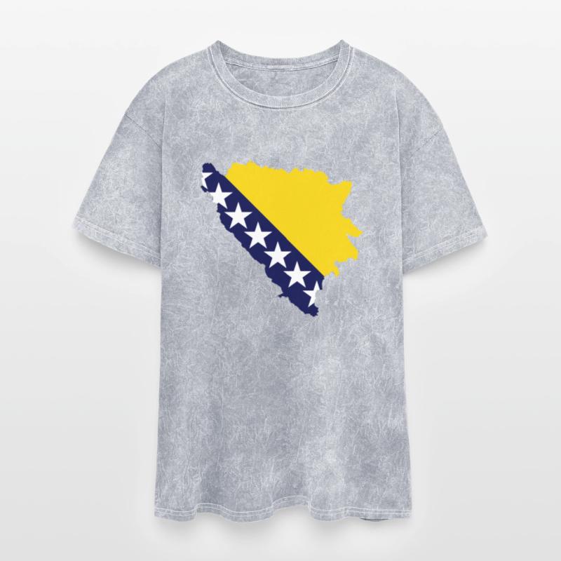 Bosnia And Herzegovina Map Flag