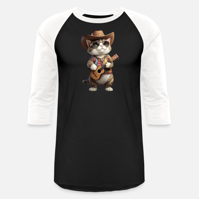 Cool Cat with Detailed Jacket Guitar