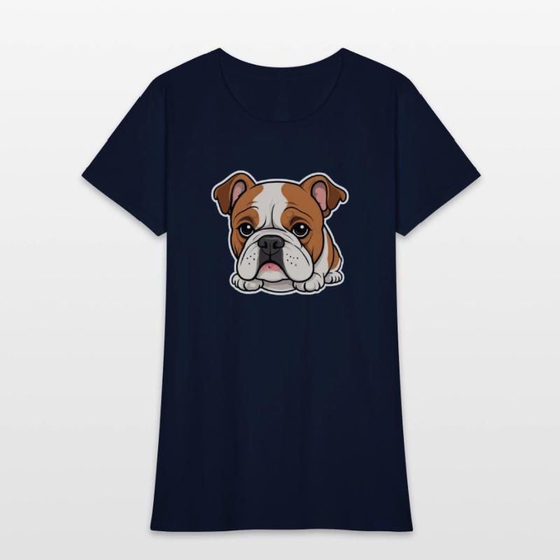 Cute Bulldog Comic Style Design 3