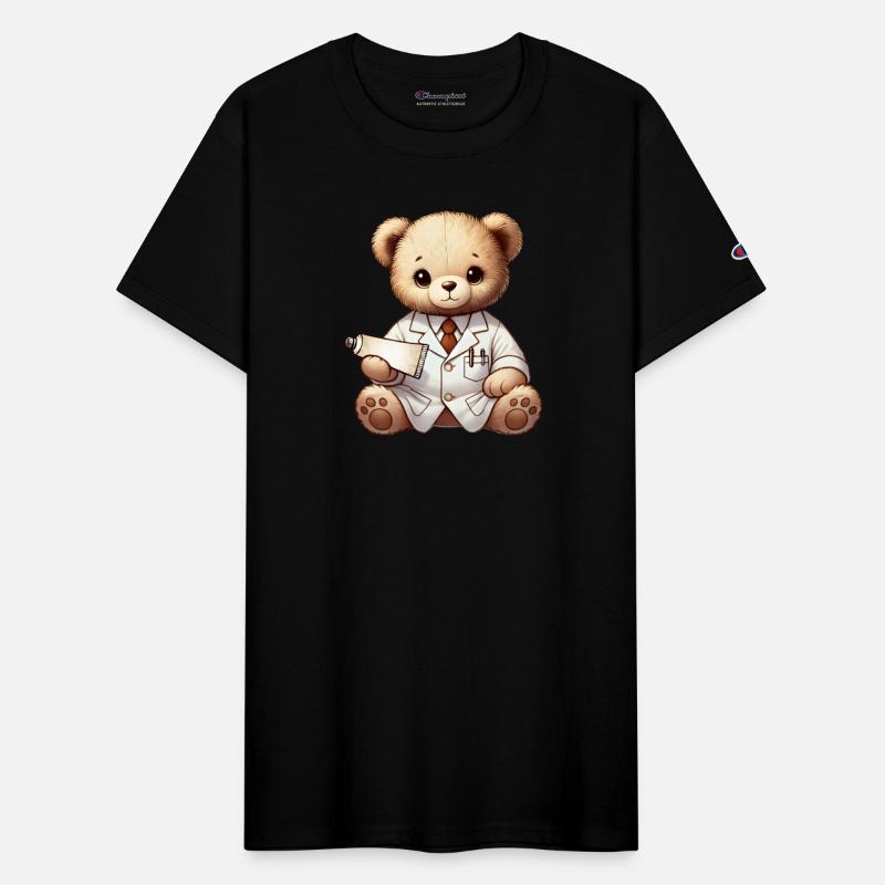 cute teddy pharmacist cuddly toy with ointment