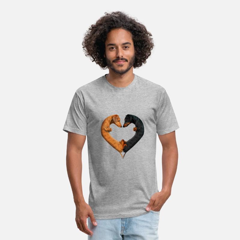 Dachshund Love Heart Shape