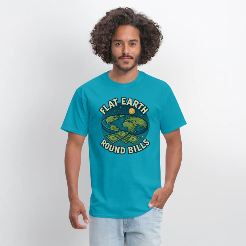 Flat Earth Conspiracy T-shirt