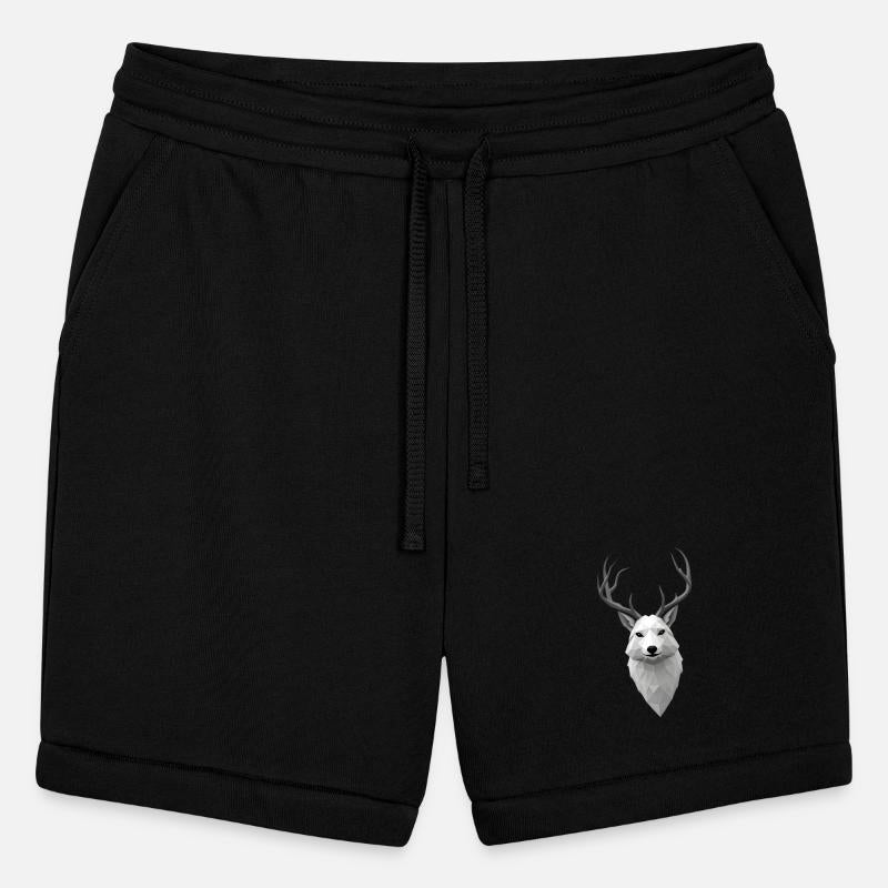 Geometric Winter Elk Illustration