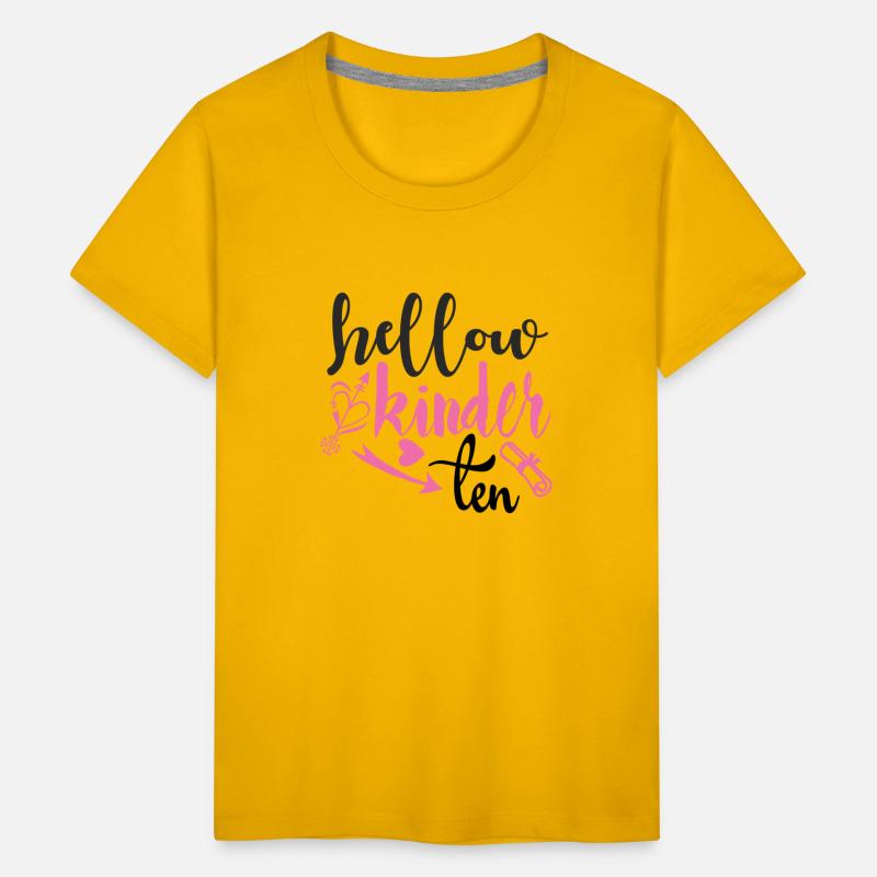"Hello Kinder Ten" T-Shirt - Celebrate Your Child'