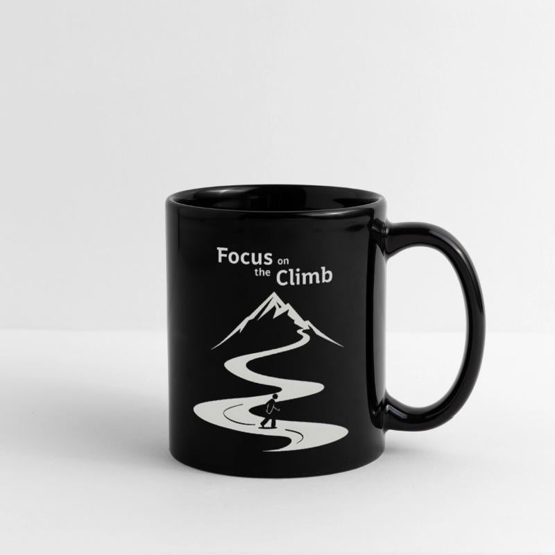 Motivational Mountain Focus On The Climb