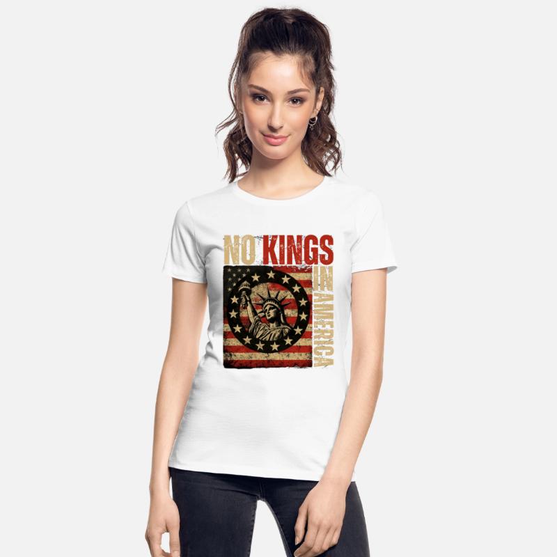 No Kings In America - Patriotic Grunge