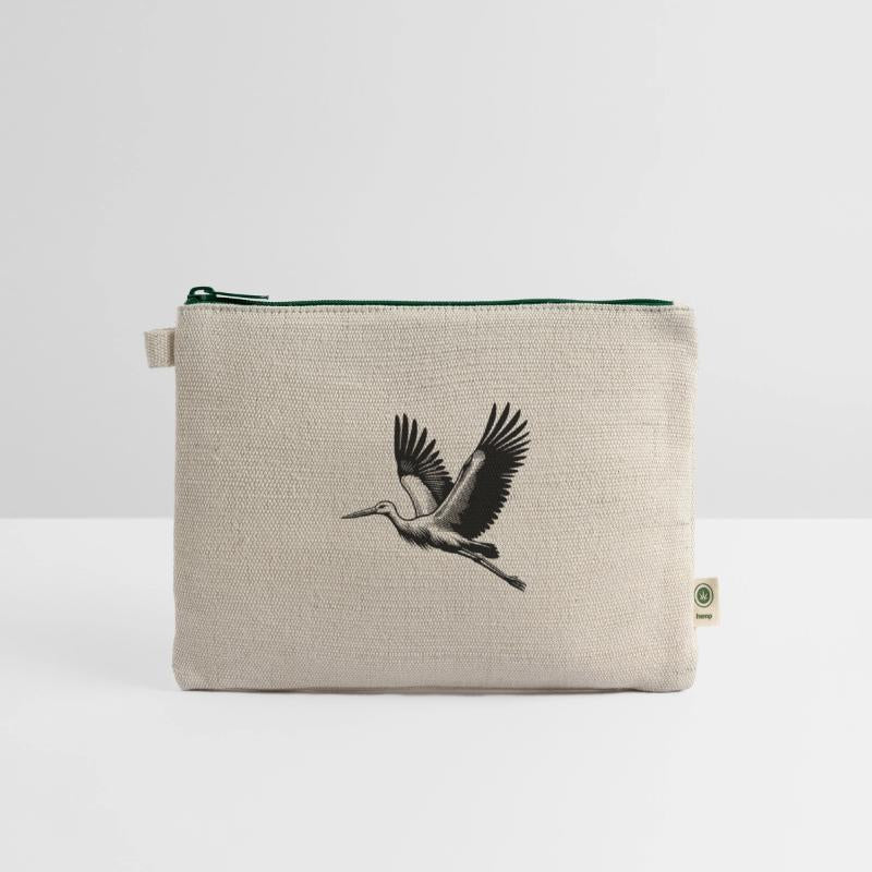 Pretty Flying Stork Bird