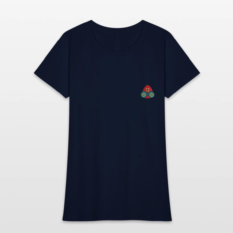 Red Orange nuclear gas mask with filter