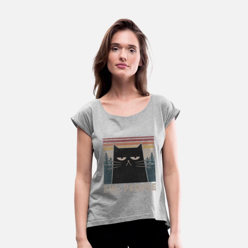 Retro Ew People Black Cat Funny Anti Social