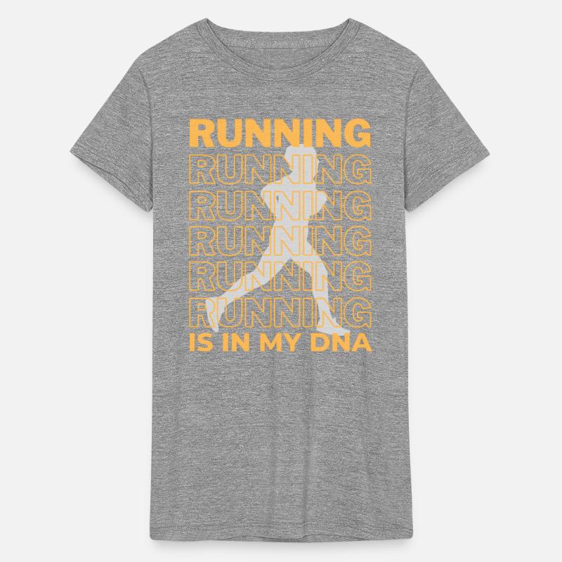 running is in my dna run repeating yellow runner