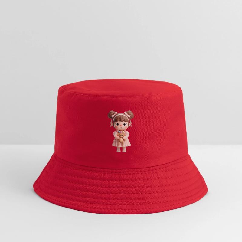 Sweet Candy Girl with Teddy Bear