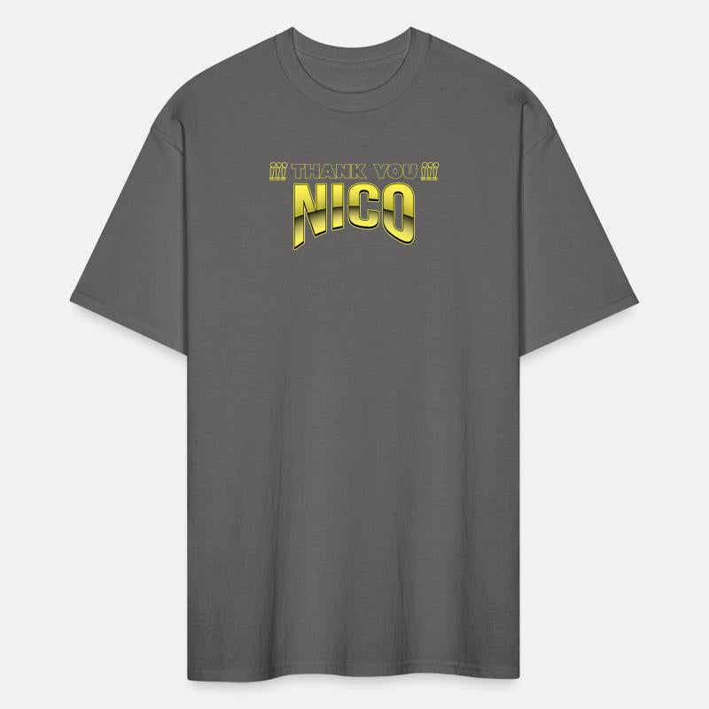 Thank you nico t shirt design yellow