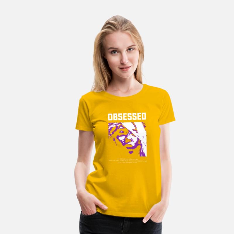 Vintage Streetwear OBSESSED Purple Girlfriend Grap