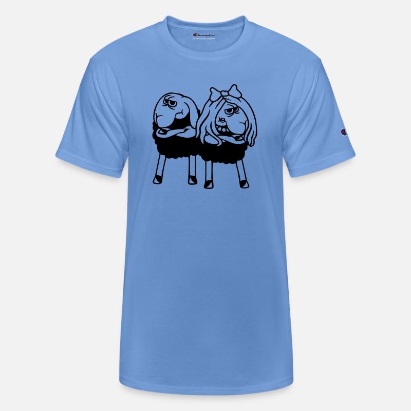 2 Black Sheep Couple Tired Angry Annoyed Offended