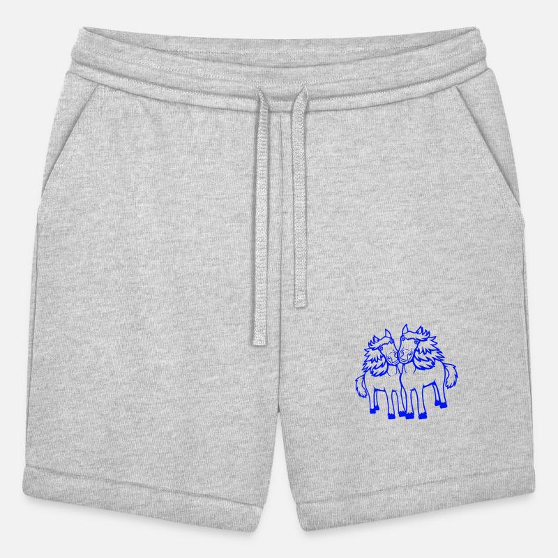 2 horses Team Pony Foal Couple Comic Friends Love