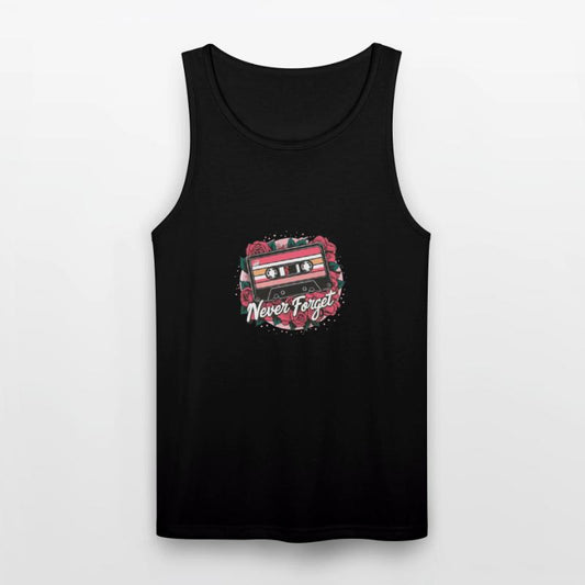 A cassette tape colored with roses never forget