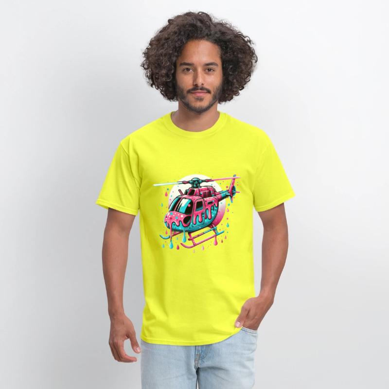 A Helicopter Decorated With Ice Cream