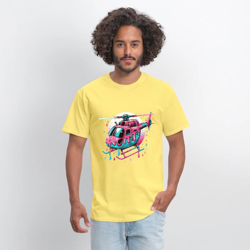 A Helicopter Decorated With Ice Cream