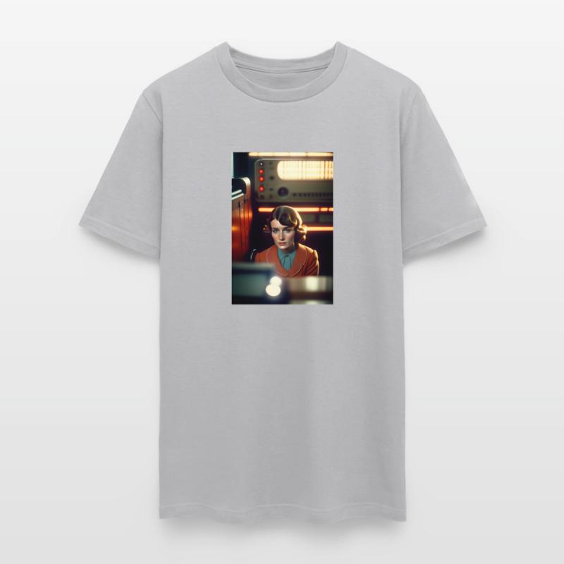 a Soviet girl sitting in a chair in front of a sov