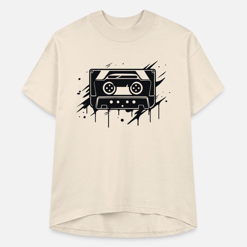 A vintage-inspired illustration of cassette tape