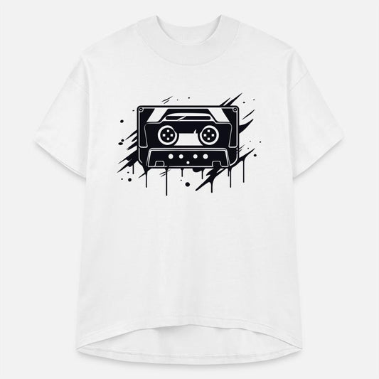 A vintage-inspired illustration of cassette tape