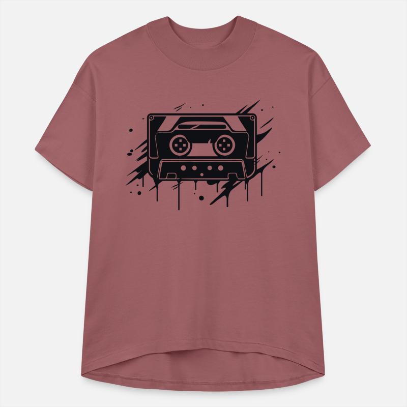 A vintage-inspired illustration of cassette tape