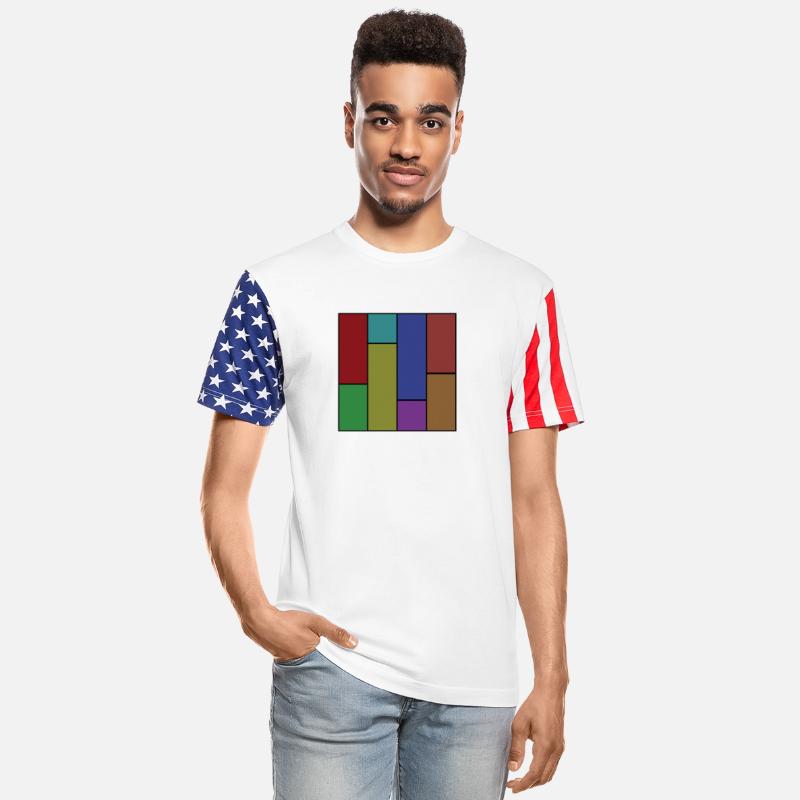 Abstract modern art color combination in geometry