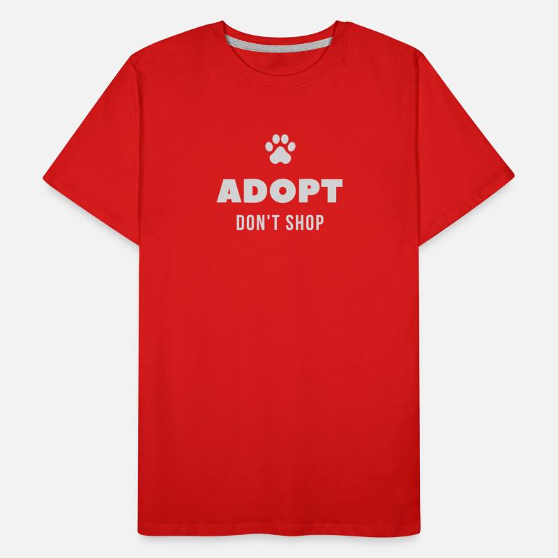 ADOPT DON'T SHOP with Paw Print Design