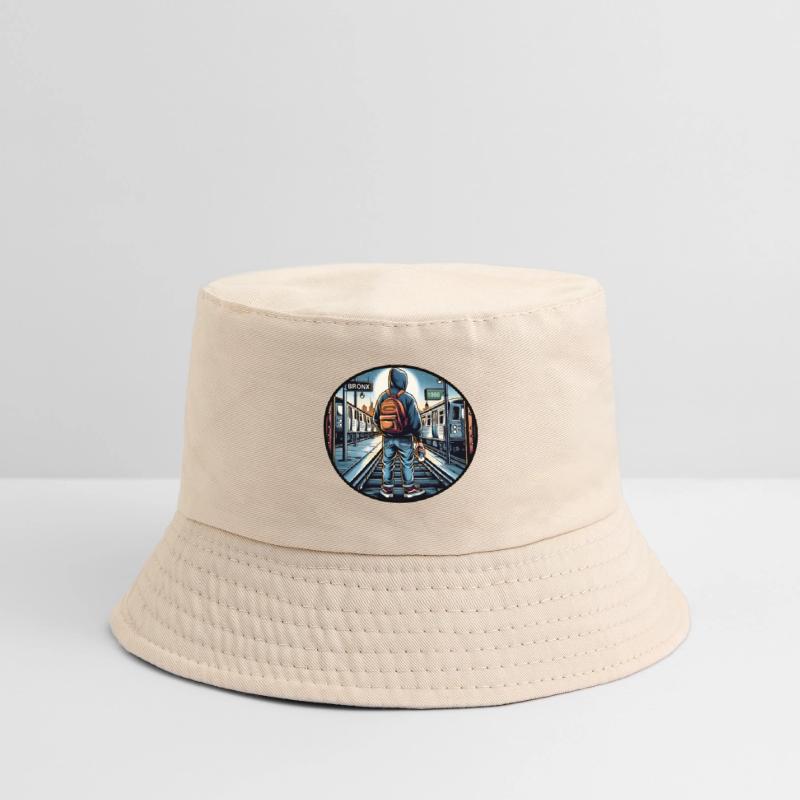 AI Teen in Outdoor Subway Yard - Circle Border