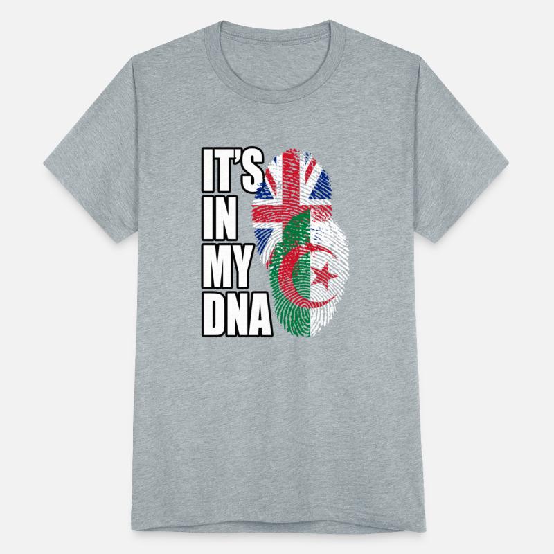 Algerian And British Mix Heritage DNA Flag
