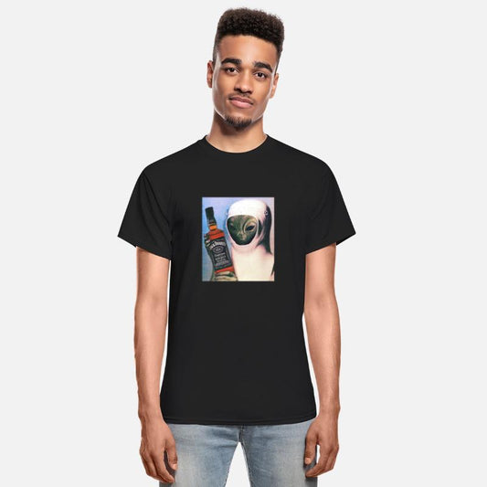 Alien Vodka Trippy Sci Fi Funny UFO Retro Entity