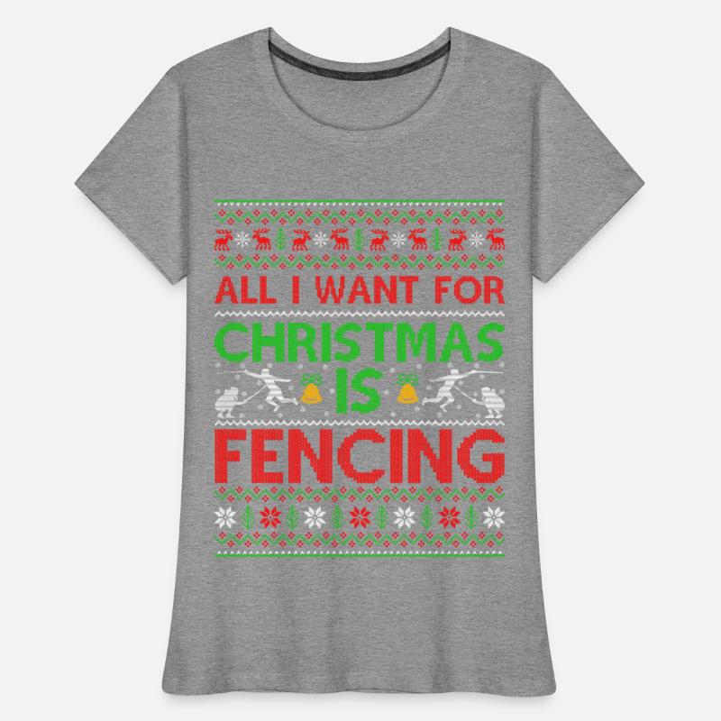 All I Want For Christmas Is Fencing Ugly Christmas