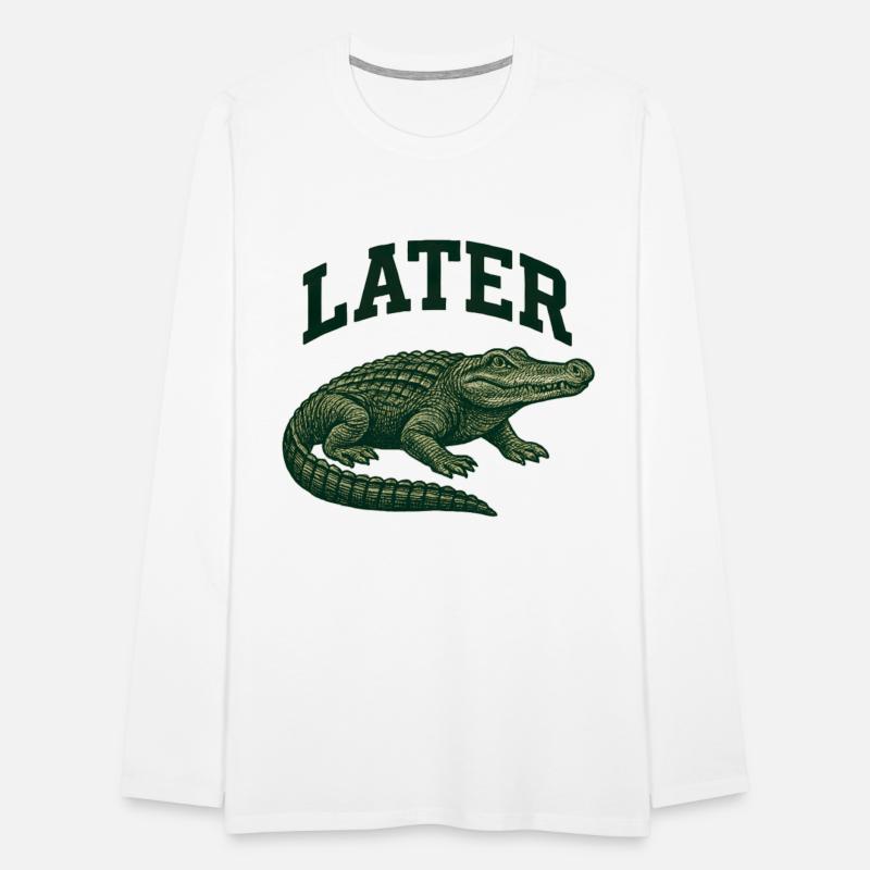 Alligator with Latter Text Illustration