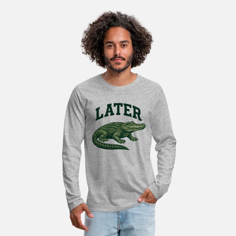 Alligator with Latter Text Illustration