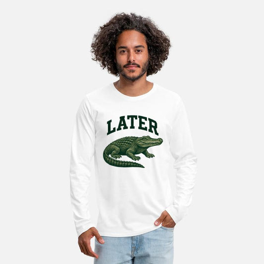 Alligator with Latter Text Illustration