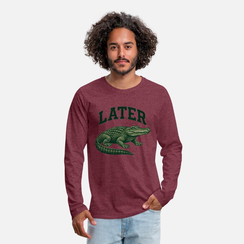 Alligator with Latter Text Illustration