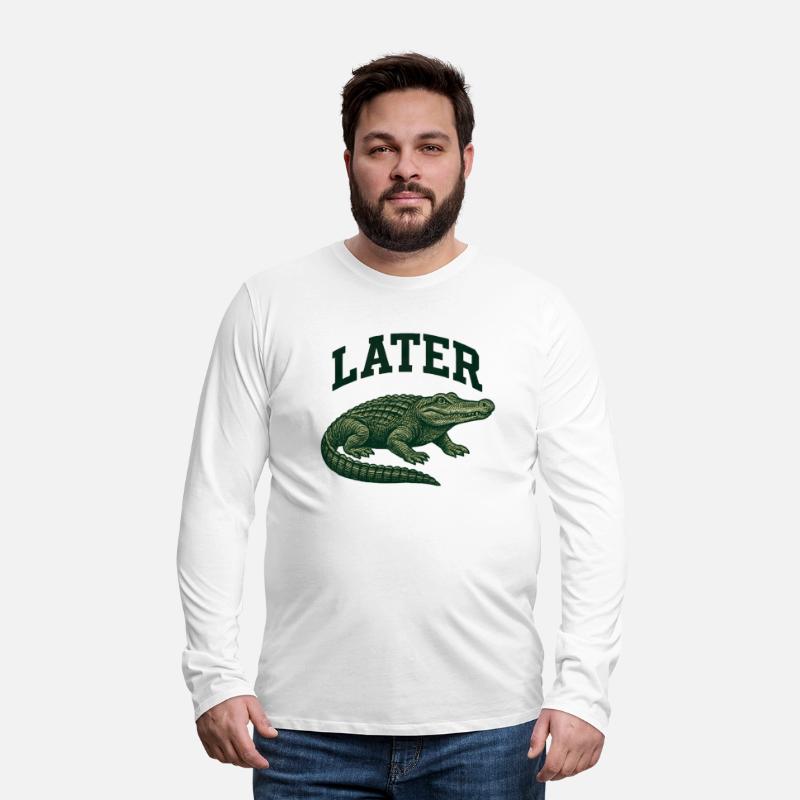 Alligator with Latter Text Illustration