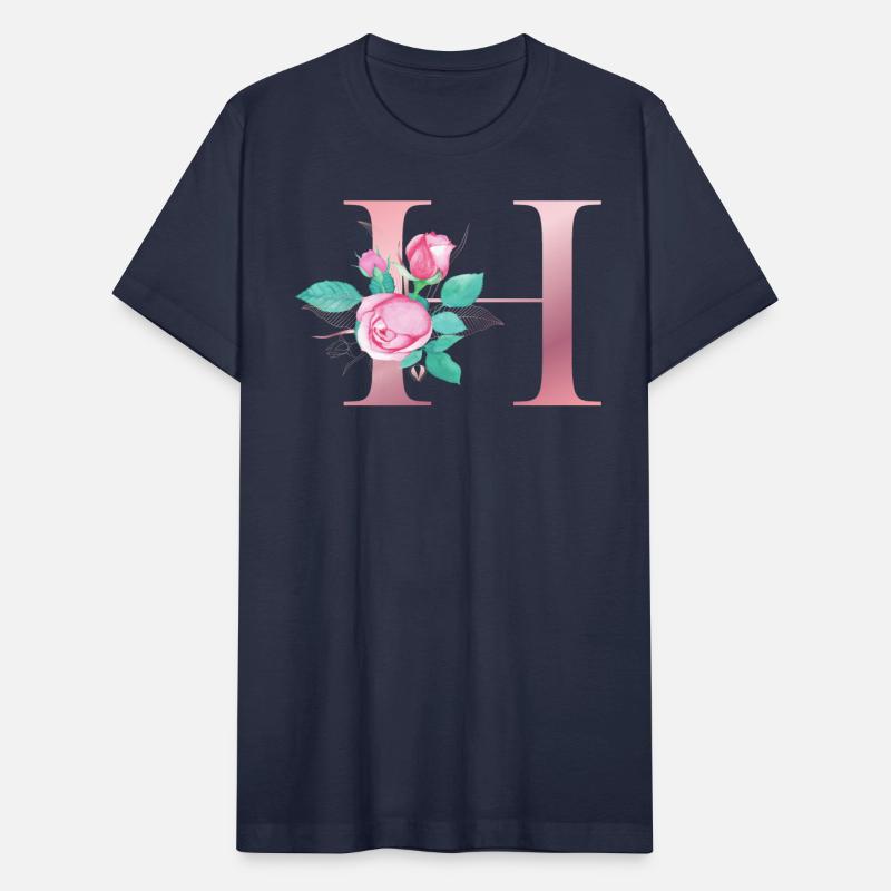 ALPHABET LETTER H IN FLORAL STYLE