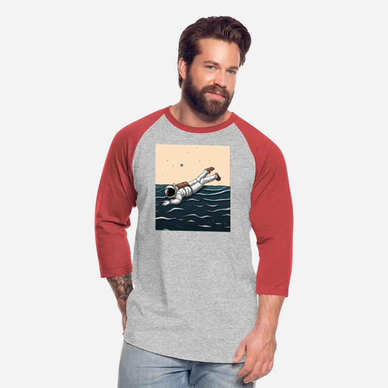 An illustration of an astronaut swimming