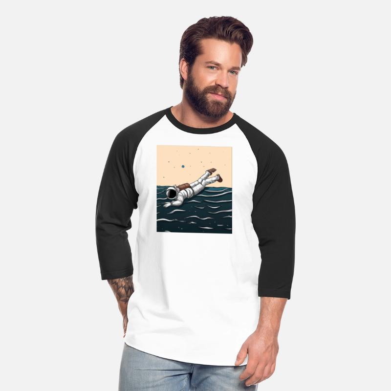 An illustration of an astronaut swimming