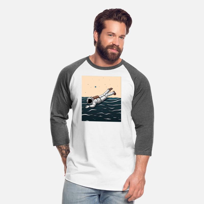 An illustration of an astronaut swimming