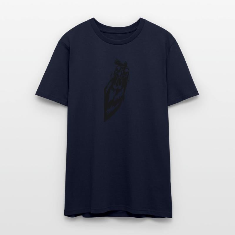 Angry Rooster Head Black Graphic