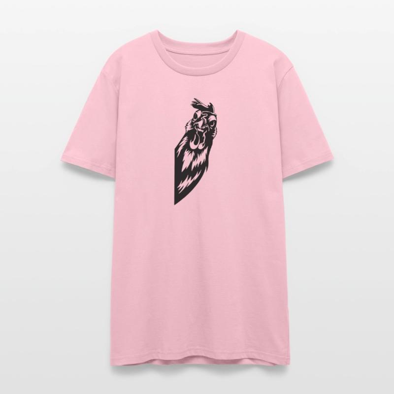 Angry Rooster Head Black Graphic