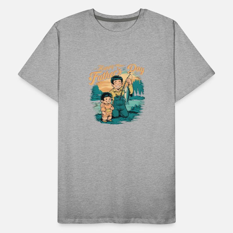 Anime Father's Day with Son Fishing