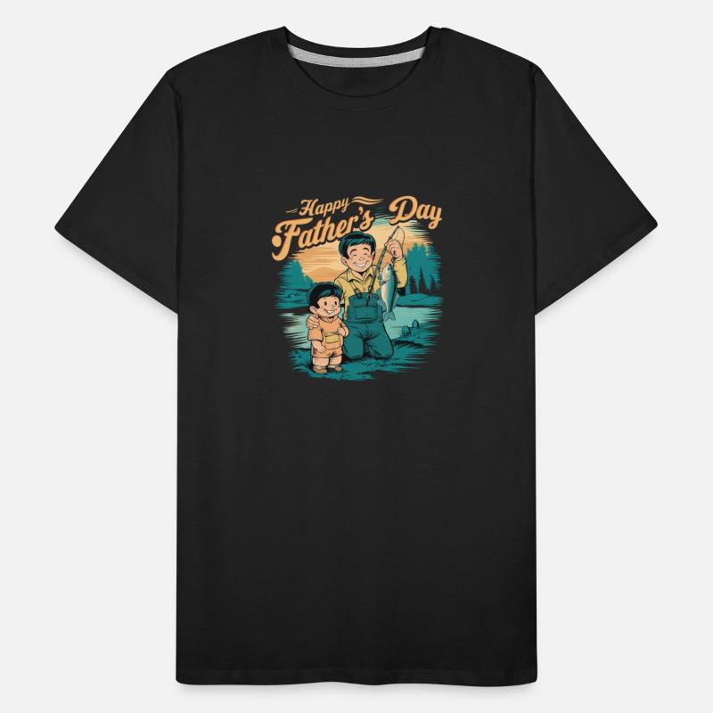 Anime Father's Day with Son Fishing