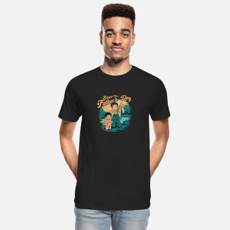 Anime Father's Day with Son Fishing