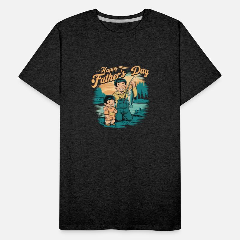 Anime Father's Day with Son Fishing