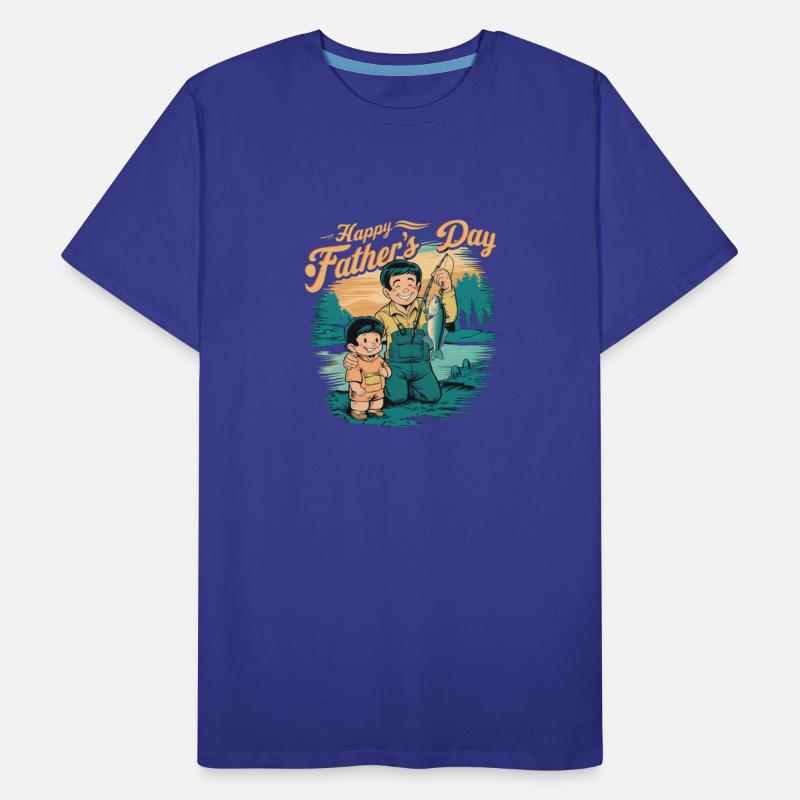 Anime Father's Day with Son Fishing