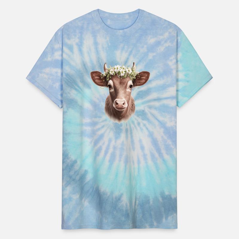 Baby Cow Calf Flower Crown Floral Farm Animal Pet